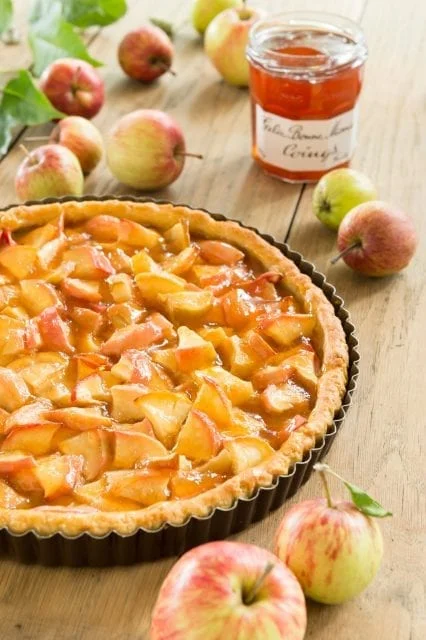 www.santecool.net Tarte-aux-pommes-à-la-gelée-de-coings-santecool