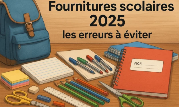 Fournitures scolaires 2025 : les erreurs à éviter