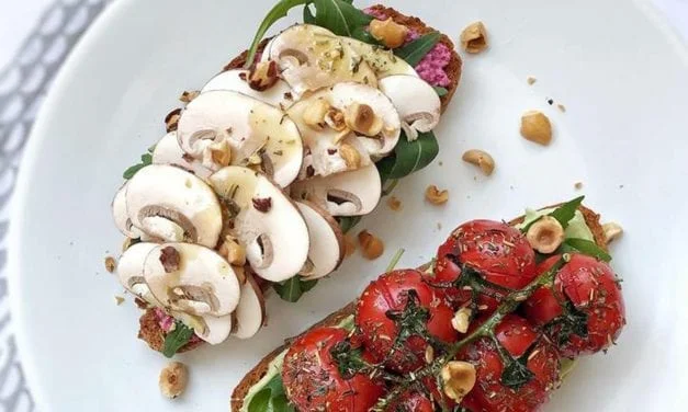 Bruschettas végétariennes aux champignons