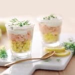 Verrines de saumon aux endives