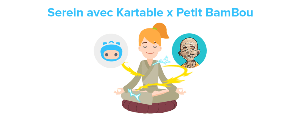 Kartable.fr et Petit BamBou s'associent! Allier la méditation et les révisions scolaires en ligne : une association unique qui offre aux étudiants la sérénité pour réussir.