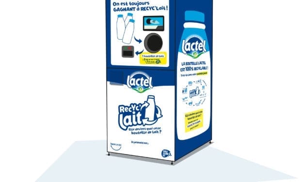 Lactel recycle ses bouteilles de lait en plastique