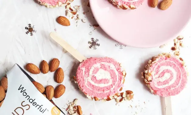 Sucettes à la rose et aux amandes