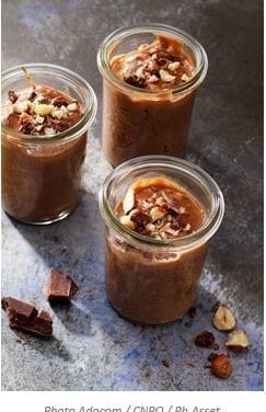 Petit pot de crème chocolat-noisette
