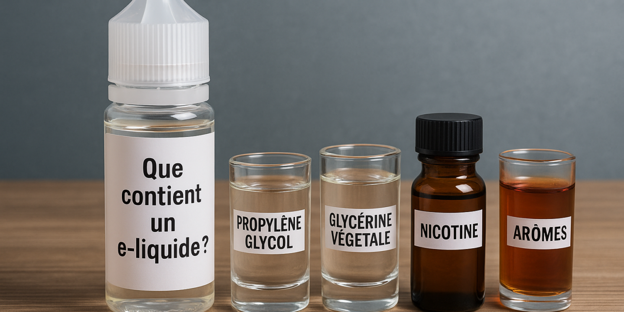 Que contient un e-liquide ?