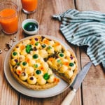Tarte carotte, noisettes et champignons