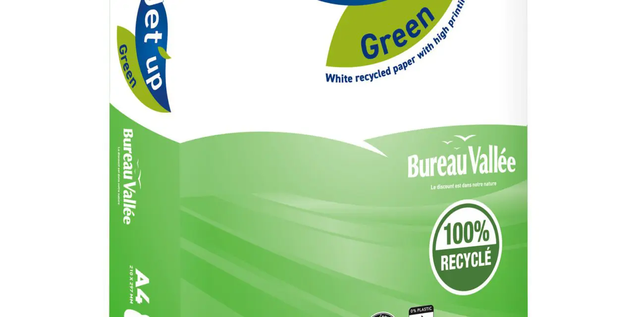 Bureau Vallée lance le premier papier recyclé produit en France