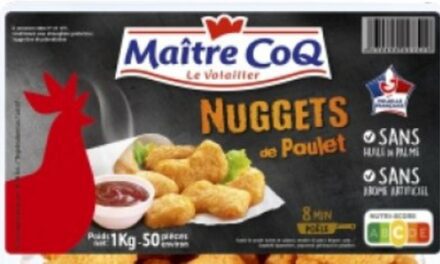 Listéria : des nuggets de poulet de Maître Coq vendus en France font l’objet d’un rappel
