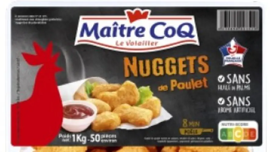 Listéria : des nuggets de poulet de Maître Coq vendus en France font l’objet d’un rappel