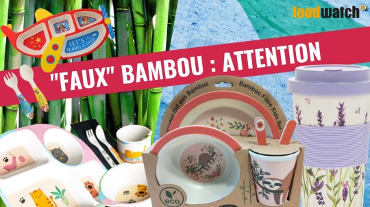 Vaisselle en faux bambou : risque pour la santé et retraits du marché