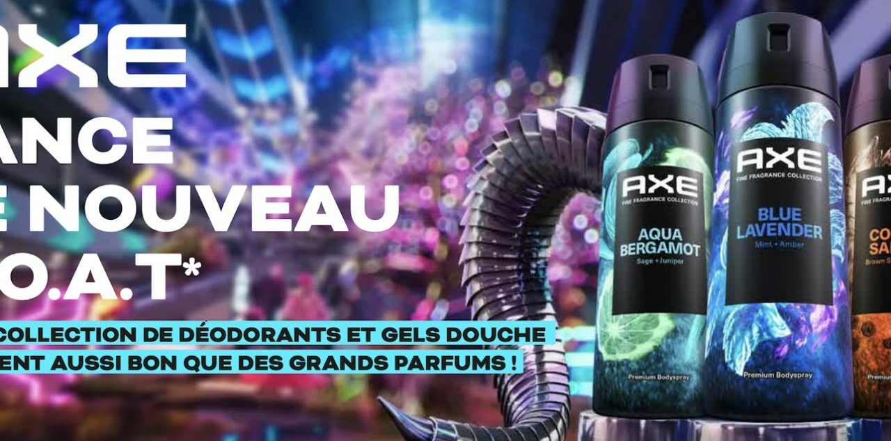 Collection Parfum Prestige AXE : déodorants et gels douche inspirés du luxe