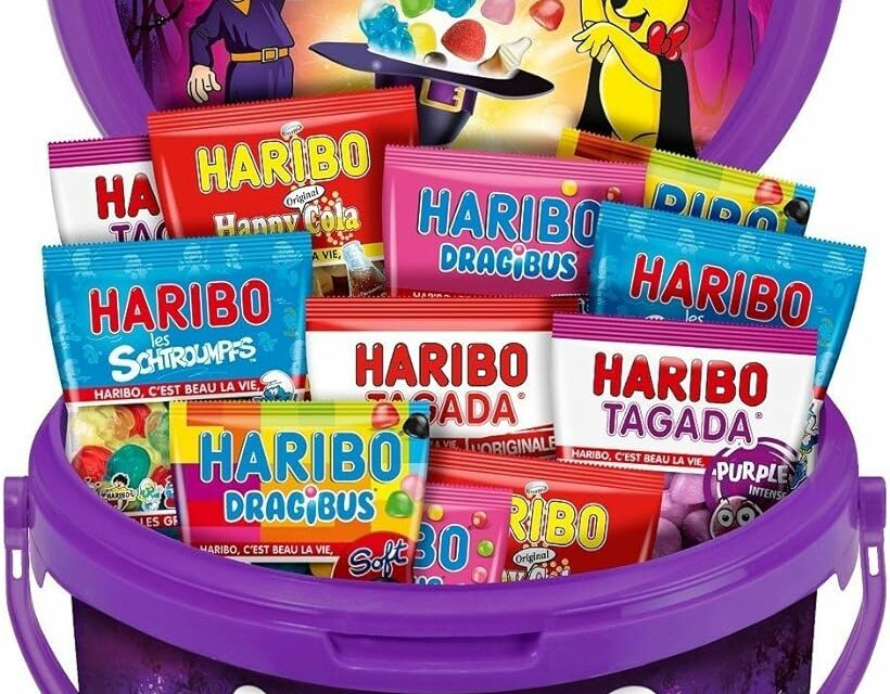 10 sceaux de 800 g de bonbons Haribo spécial Halloween à gagner !