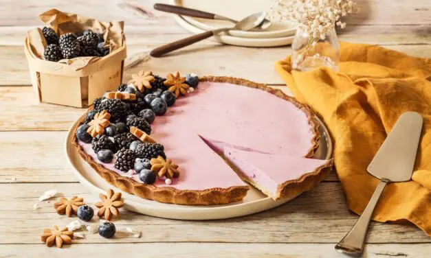 Tarte panna cotta aux mûres et myrtilles