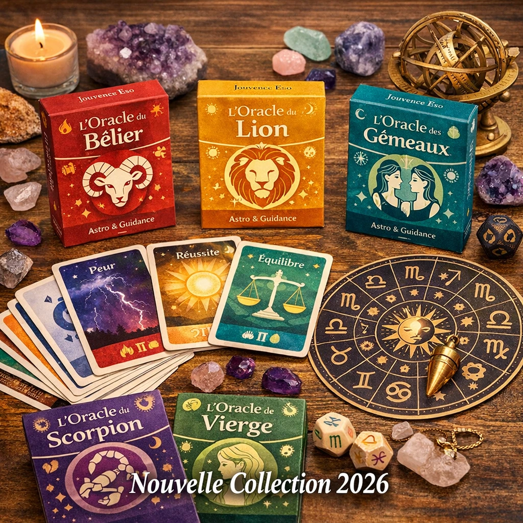 oracles astrologiques Jouvence Éso 2026 oracle Bélier Lion Gémeaux tirage oracle divinatoire