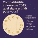 Compatibilité amoureuse 2025 : quel signe est fait pour vous ?