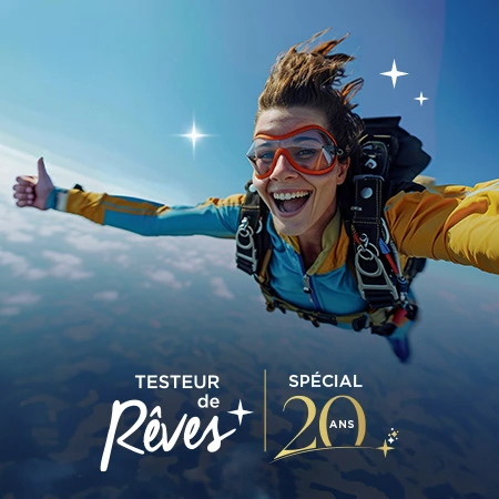 Coffret cadeau Wonderbox édition spéciale 20 ans pour des expériences inoubliables.