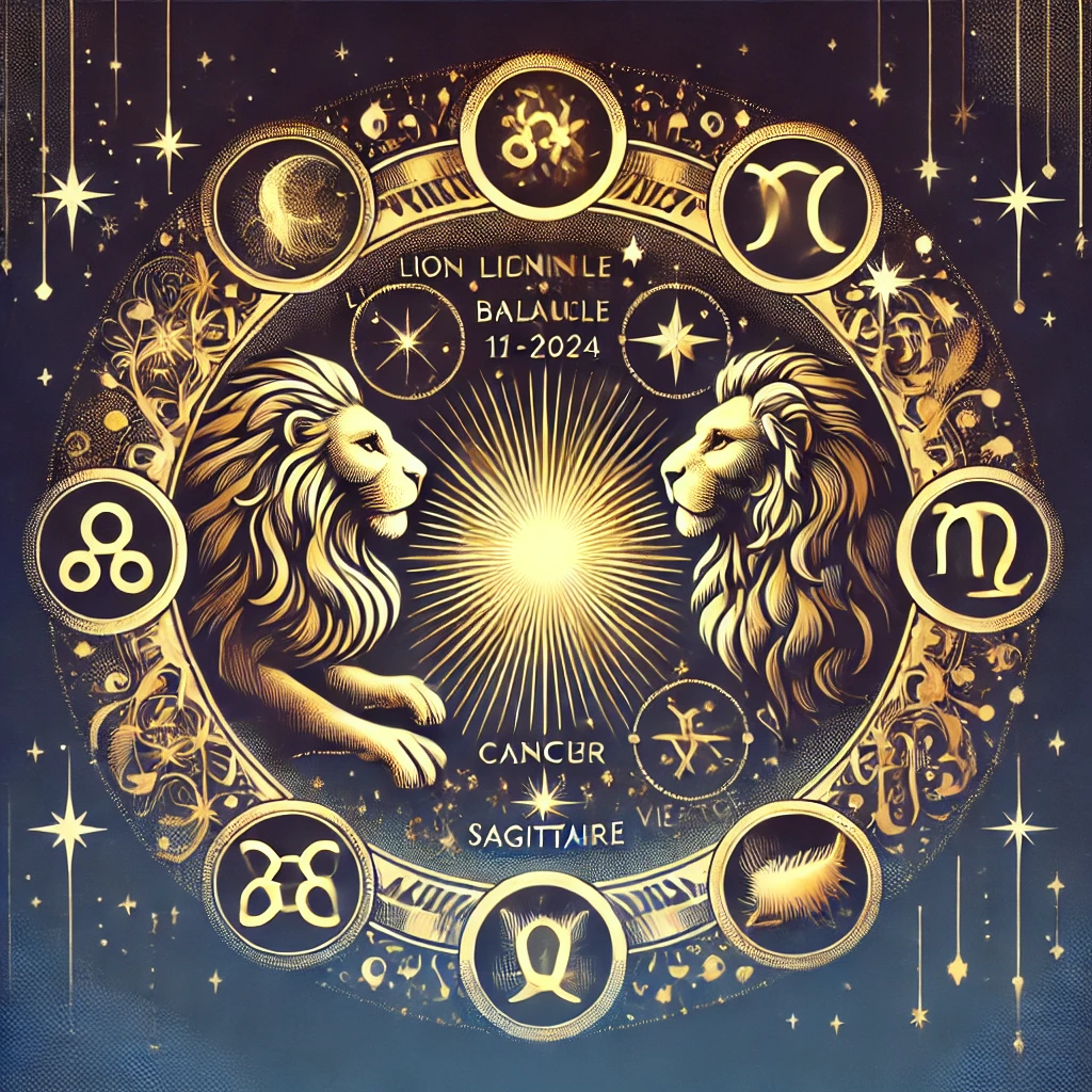 signes astrologiques les plus chanceux (Lion, Balance, Sagittaire) et les plus malchanceux (Gémeaux, Cancer, Vierge) pour la semaine du 11 au 18 novembre 2024