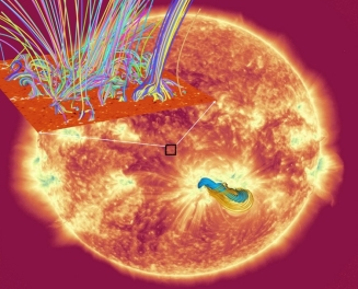 Cordes magnétiques : à l’origine des éruptions solaires ?