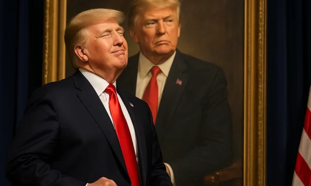 Portrait narcissique de Donald Trump – illustration du culte de l’image dans le pouvoir politique.