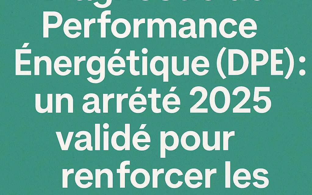 DPE : nouvel arrêté 2025 pour stopper les fraudes