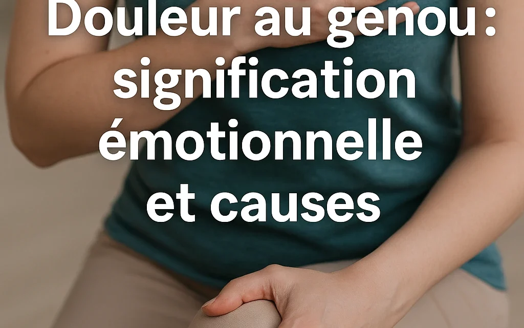 Douleur au genou : signification émotionnelle et causes