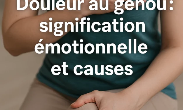 Douleur au genou : signification émotionnelle et causes