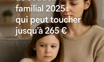 Allocation de soutien familial 2025 : qui peut toucher jusqu’à 265 € ?