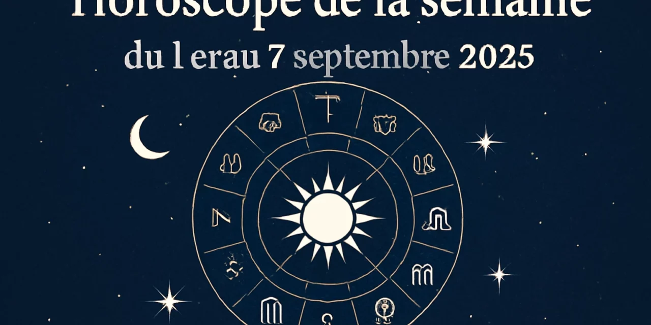 Horoscope de la semaine du 1er au 7 septembre 2025 - Prévisions astrologiques et influences lunaires