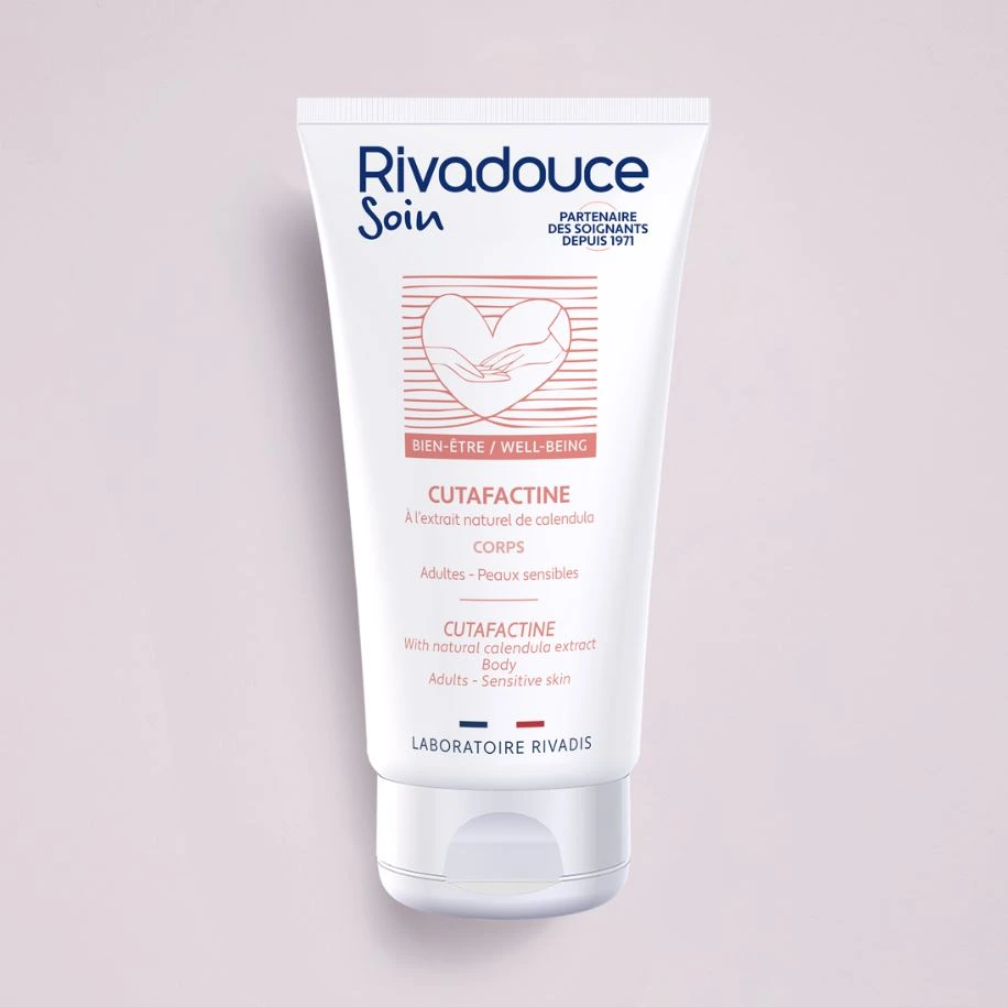 Gommage corps nourrissant Rivadouce à l’extrait naturel de calendula pour peaux sensibles