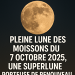 Pleine lune du 7 octobre 2025 : la super-lune du renouveau