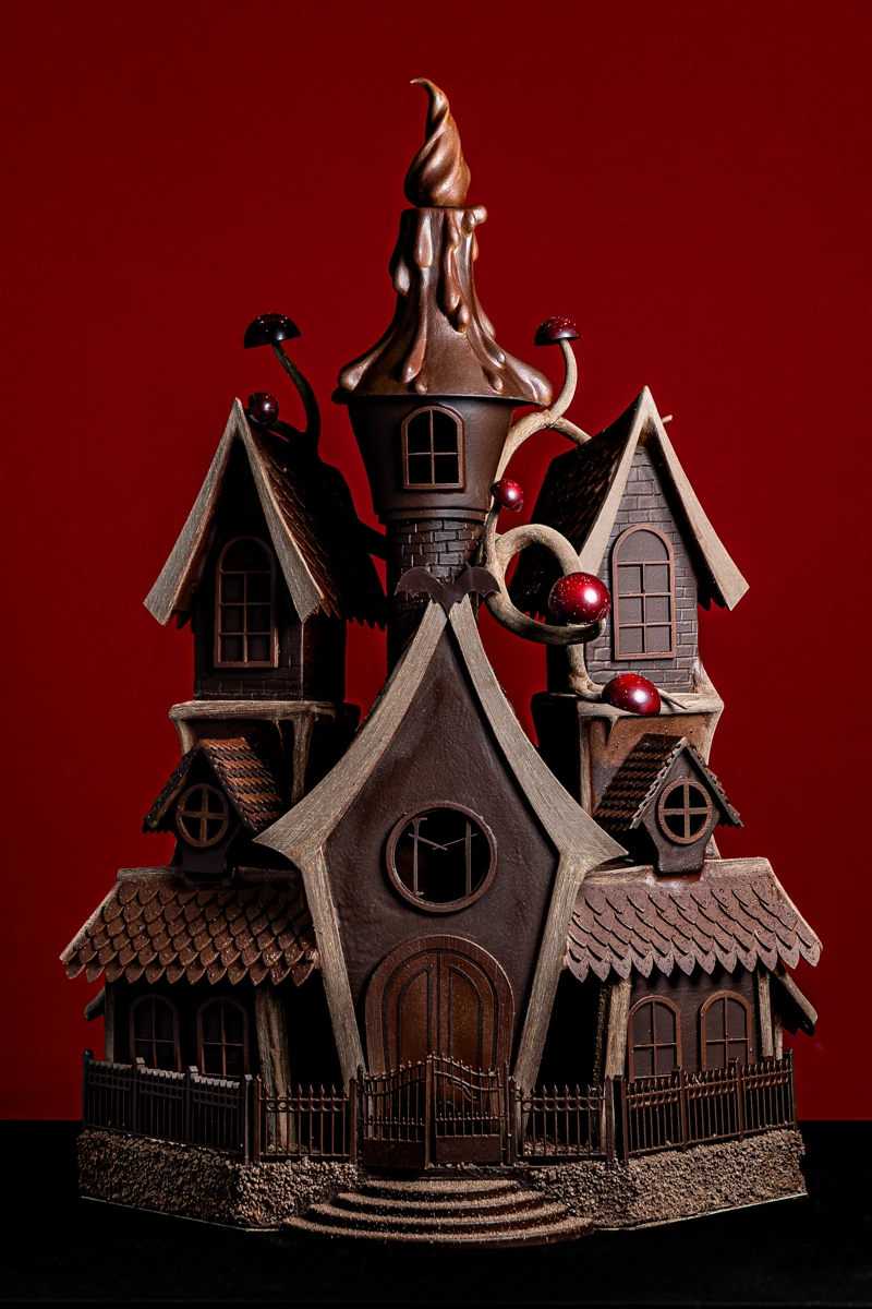 Sculpture en chocolat présentée au Salon du Chocolat 2025 à Paris – création de maître chocolatier