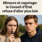 Mineurs et vapotage : le Conseil d’État refuse d’aller plus loin