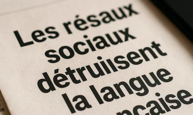 Le français s’effondre à cause des réseaux sociaux