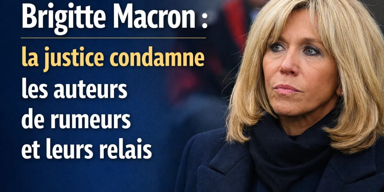 Brigitte Macron : la justice condamne les auteurs de rumeurs et leurs relais