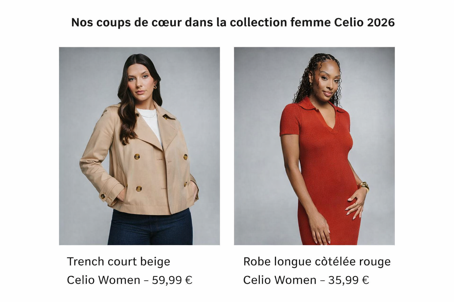 celio women collection femme 2026 campagne ce n est plus sans elles