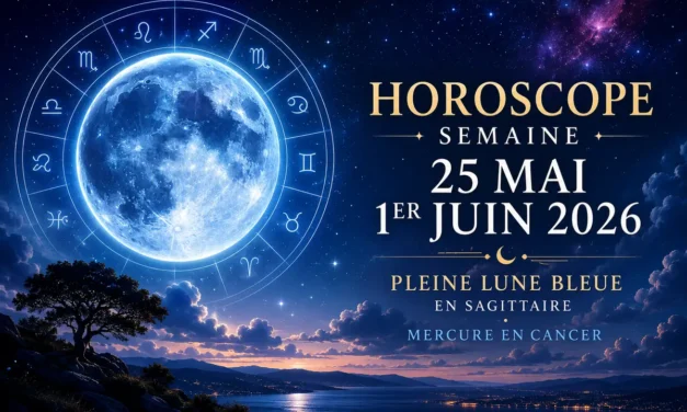 Horoscope semaine 25 mai 1er juin 2026 : la Pleine Lune Bleue force les signes à dire la vérité