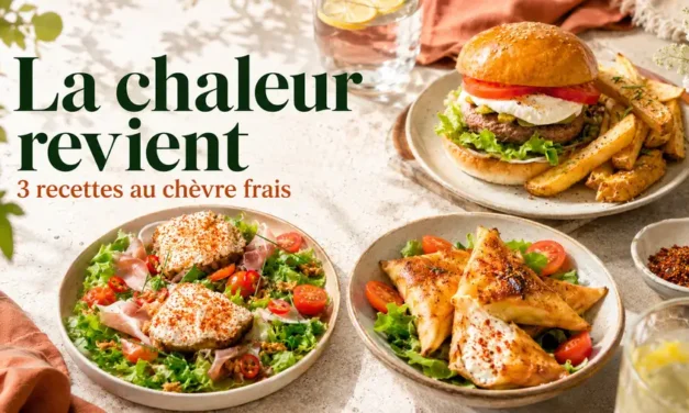 La chaleur revient : 3 recettes au chèvre frais qui changent de la tomate mozza