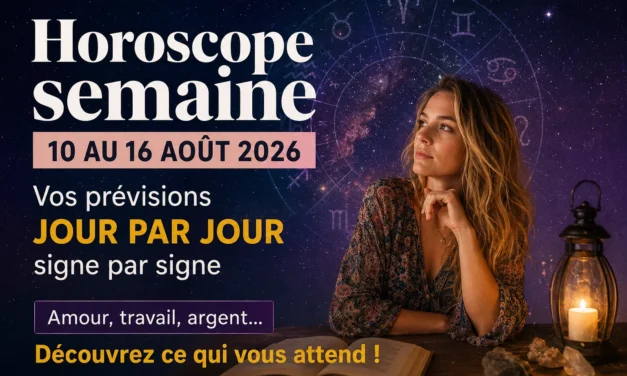 Horoscope semaine du 10 au 16 août 2026 : vos prévisions jour par jour, signe par signe