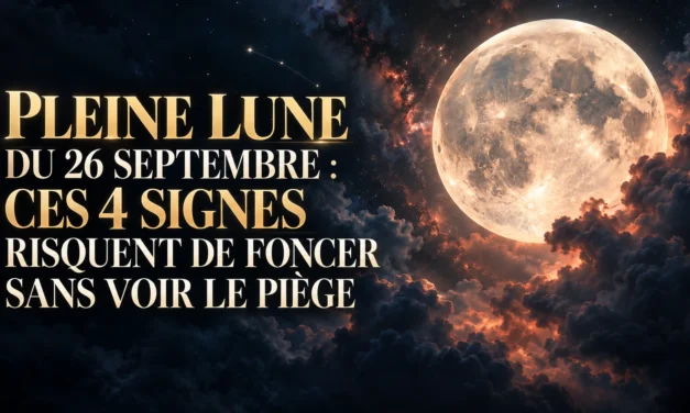 Pleine lune du 26 septembre : ces 4 signes risquent de foncer sans voir le piège