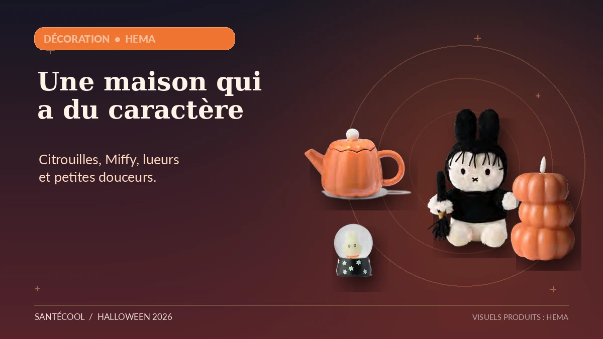 Produits de la collection Halloween 2026 HEMA, citrouilles et Miffy