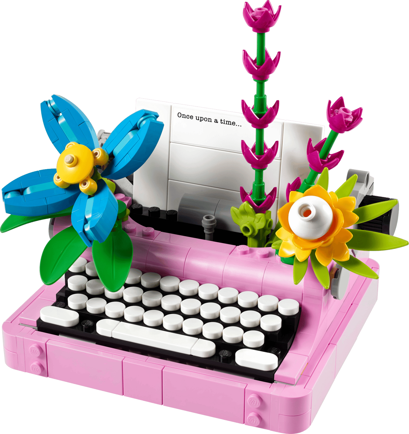 La machine à écrire avec des fleurs 31169 de LEGO