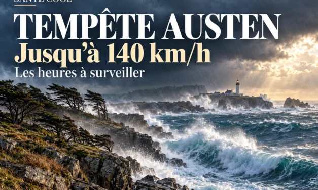 Tempête Austen : jusqu’à 140 km/h, le danger à ne pas sous-estimer vendredi