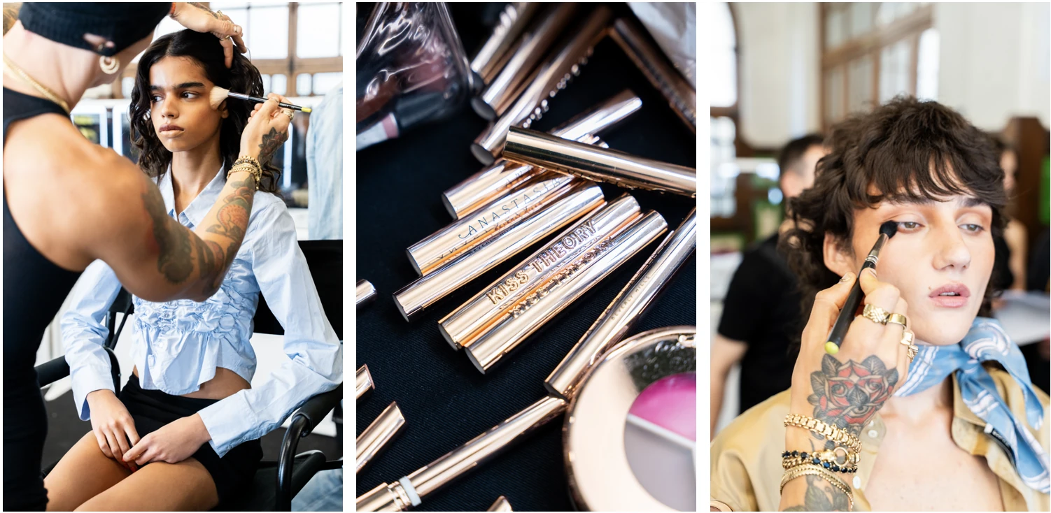 Maquillage effet retour de vacances et produits Anastasia Beverly Hills chez Vivienne Westwood